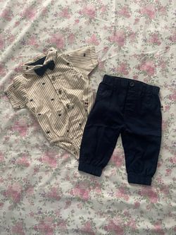Baby Boy Bodysuit and Pants Set