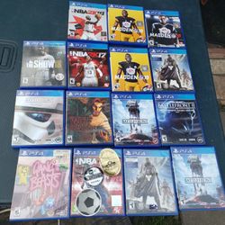 15 Games for $100! Or $10! Each. Can be play Playstation 5 Playstation 4 PS4 PS5. I got better games for $20! Each or 8 for $100! Check my page