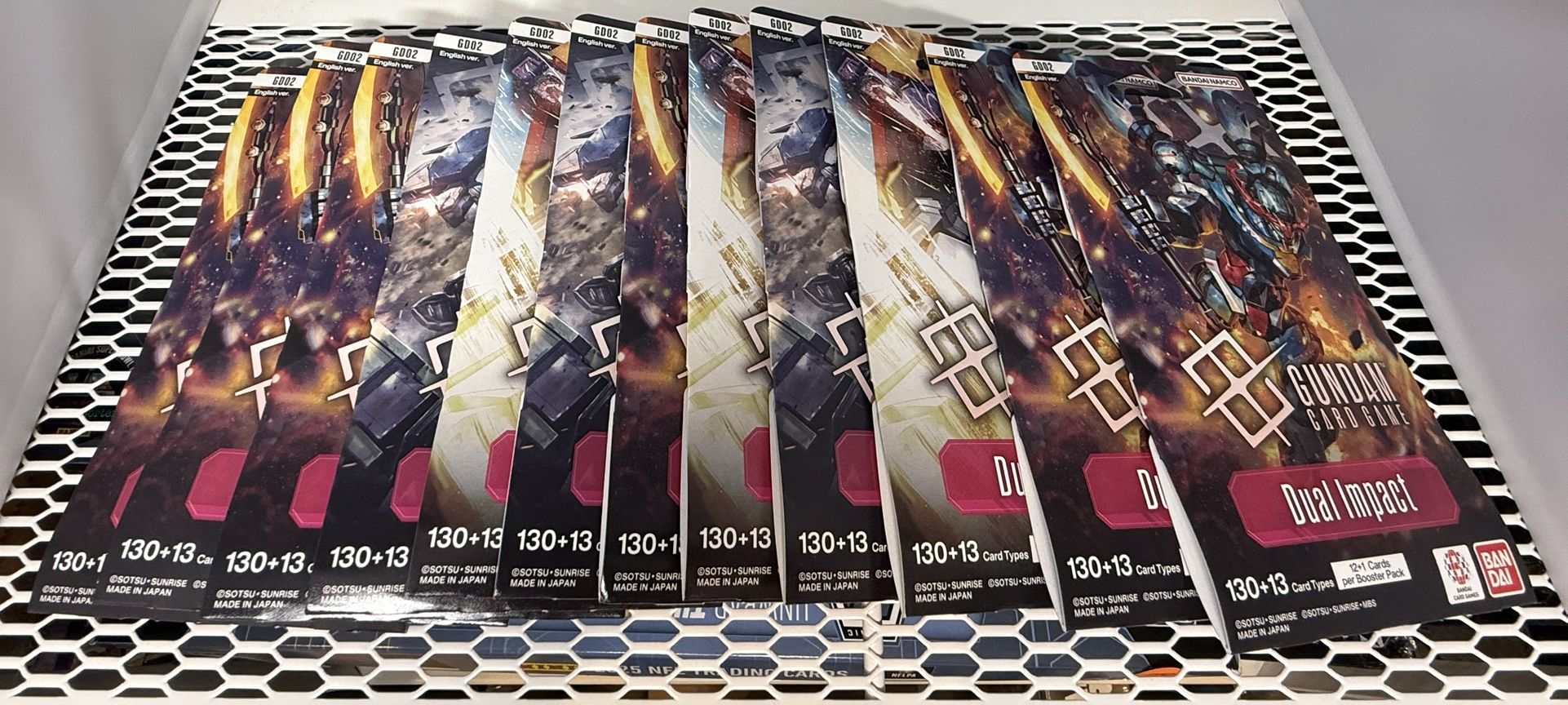 Gundam Dual Impact Sleeved Booster Pack Lot Of 12