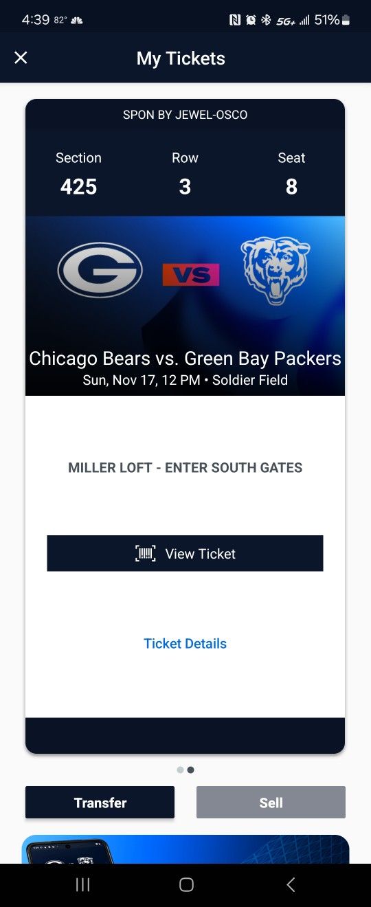 Bears Tickets
