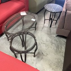 One cocktail and two in tables brand new for $250 no assembly required
