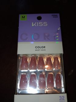 Fake nails pink gel