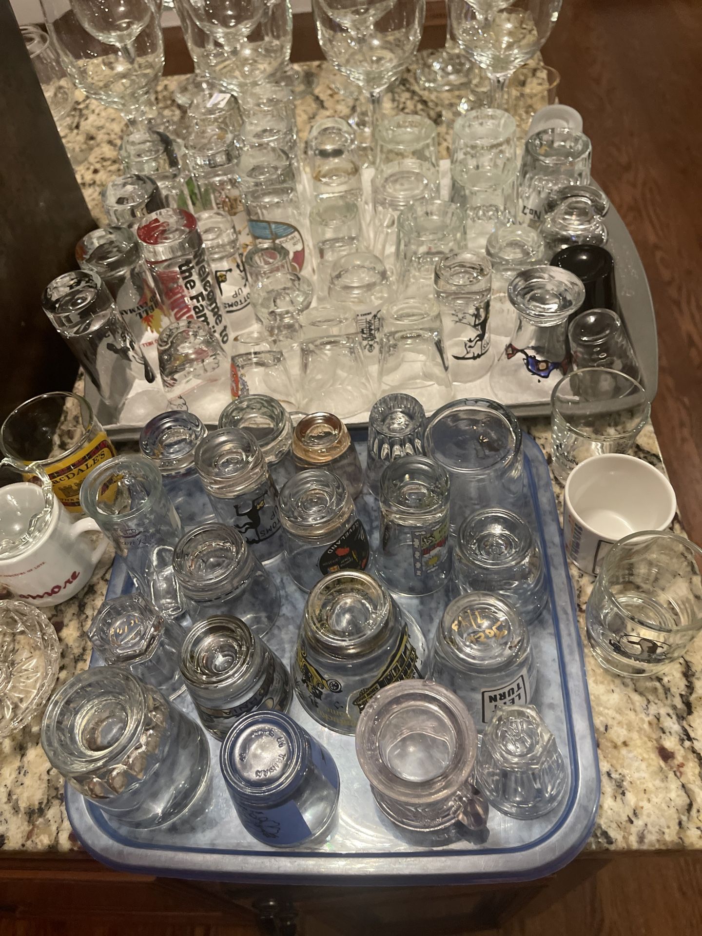Tons of Collectible Vintage Shot Glasses on sale, from differetn states/ countries, $2-$4 each