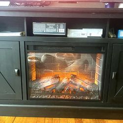 TV Stand with Electric Fireplace