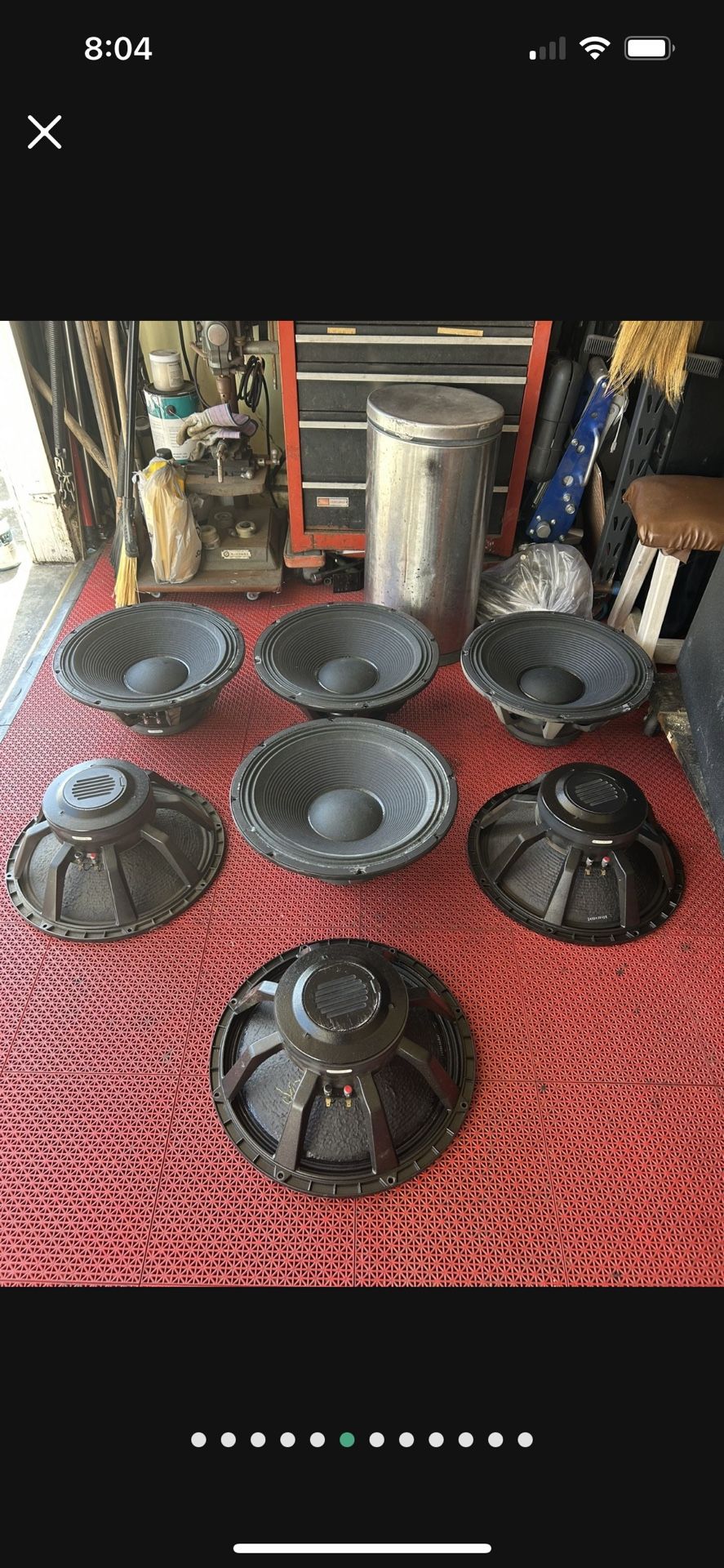 Subwoofer 18” EV 4 Cabinets 7 Drivers Professional Subs With Folded Horns. $150 Each.