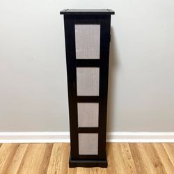 Slim Freestanding Cabinet Storage Organizer With Picture Slots