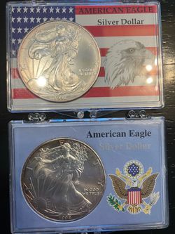 (2) American Silver Eagle Bullion Coin Collection