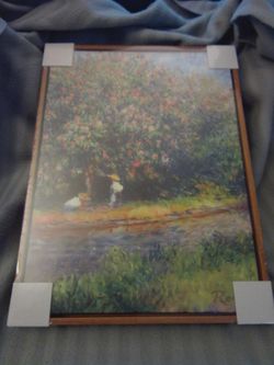 Set of 3 Renoir Impressionist Framed Art Prints- 16" x 12"