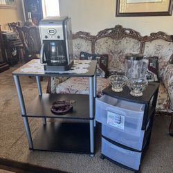 Home Accessories Storage + Coffee Maker Machine 