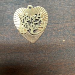 14K Gold Happy birthday Rare Charm 