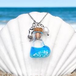 Drift Bottle Mermaid Necklace
