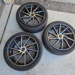 3 17 Inch Wheels With Tires