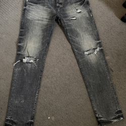distressed purple brand jeans 