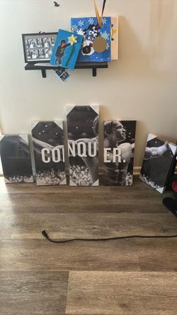 Arnold canvas picture frames “conquer”