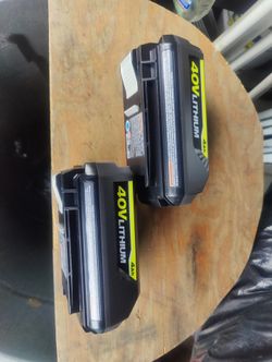Ryobi 40v 4ah Batteries