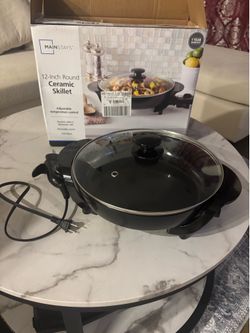 Mainstays 12” Ceramic Electric Skillet Nonstick Like New