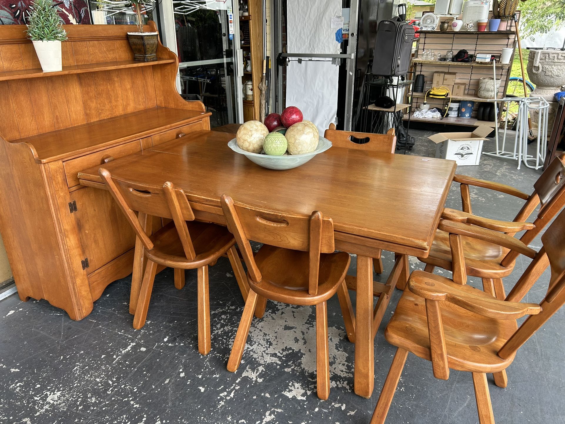 Dining Room Table And Six Chairs
