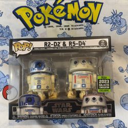 Star Wars R2-D2 & R5-D4 2 Funko pop! Pack 2023 Galactic Convention Exclusive