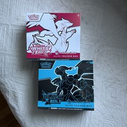 White and Black Pokemon Center ETBS Pokemon TCG 