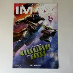 Star Wars The Mandalorian and Grogu - AMC IMAX Exclusive 13x19 Mini Poster - Promo Edition - Near Mint