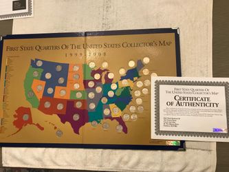 FIRST STATE QUARTERS OF THE  USA COLLECTOR’S    MAP 1(contact info removed)