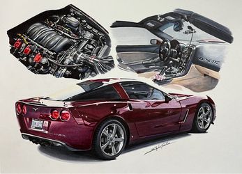 Custom Car Portrait/ Hand-drawn Car Illustration