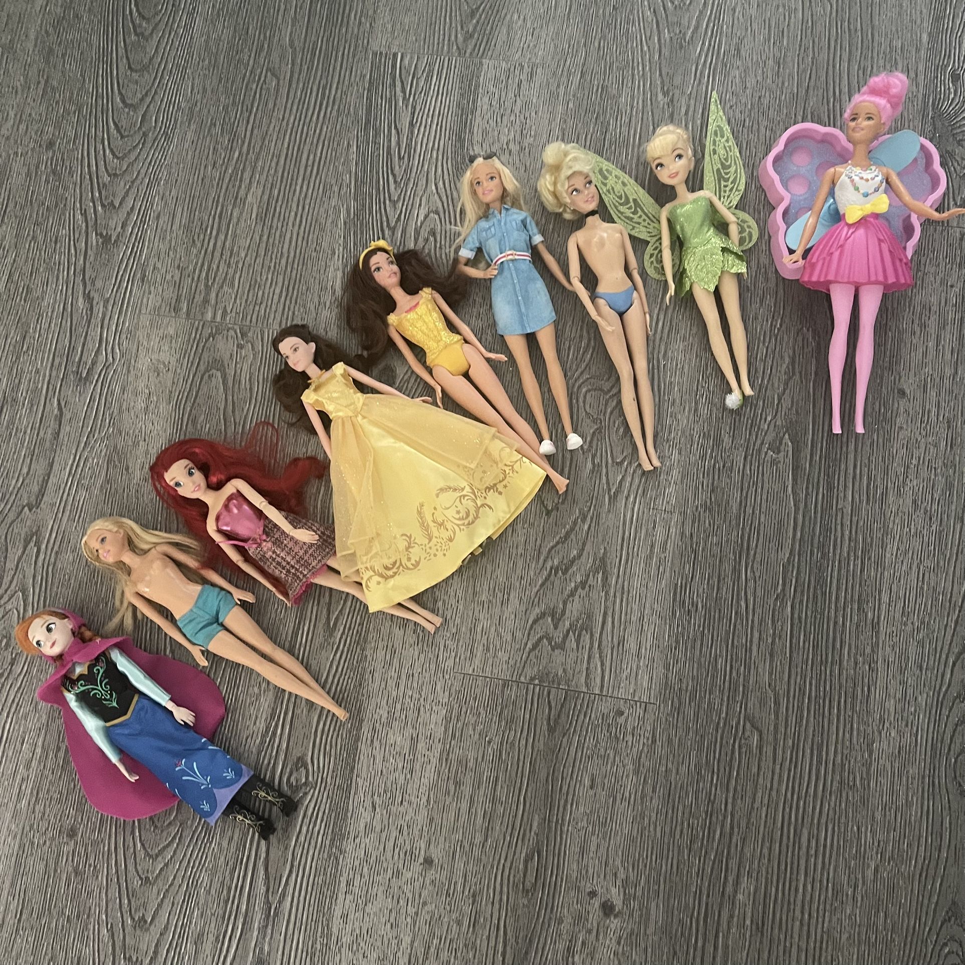 Barbie dolls for girls kids -9 pcs bundle