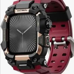 ULTIMAL Rugged Military Grade Shockproof Bumper Cover for Apple Watch