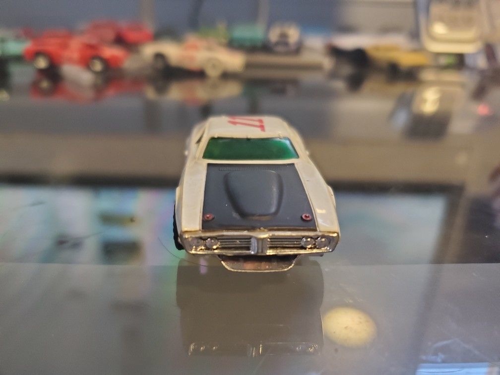 Aurora AFX Slot Car Dodge Charger #11 White