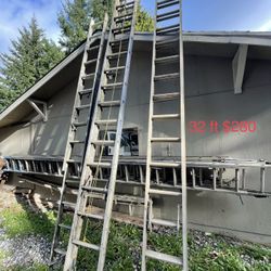28,32 & 40ft Ladders 4 Sale (x3 Orchard Ladder) 