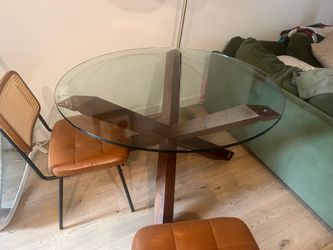 Glass Top Table - Dining Room