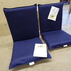 Gymax Adjustable 6-Position Floor Chair – Navy