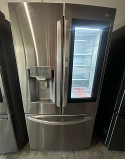 LG French Door Fridge w/ InstaView + Dispenser – Stainless, Counter‑Depth