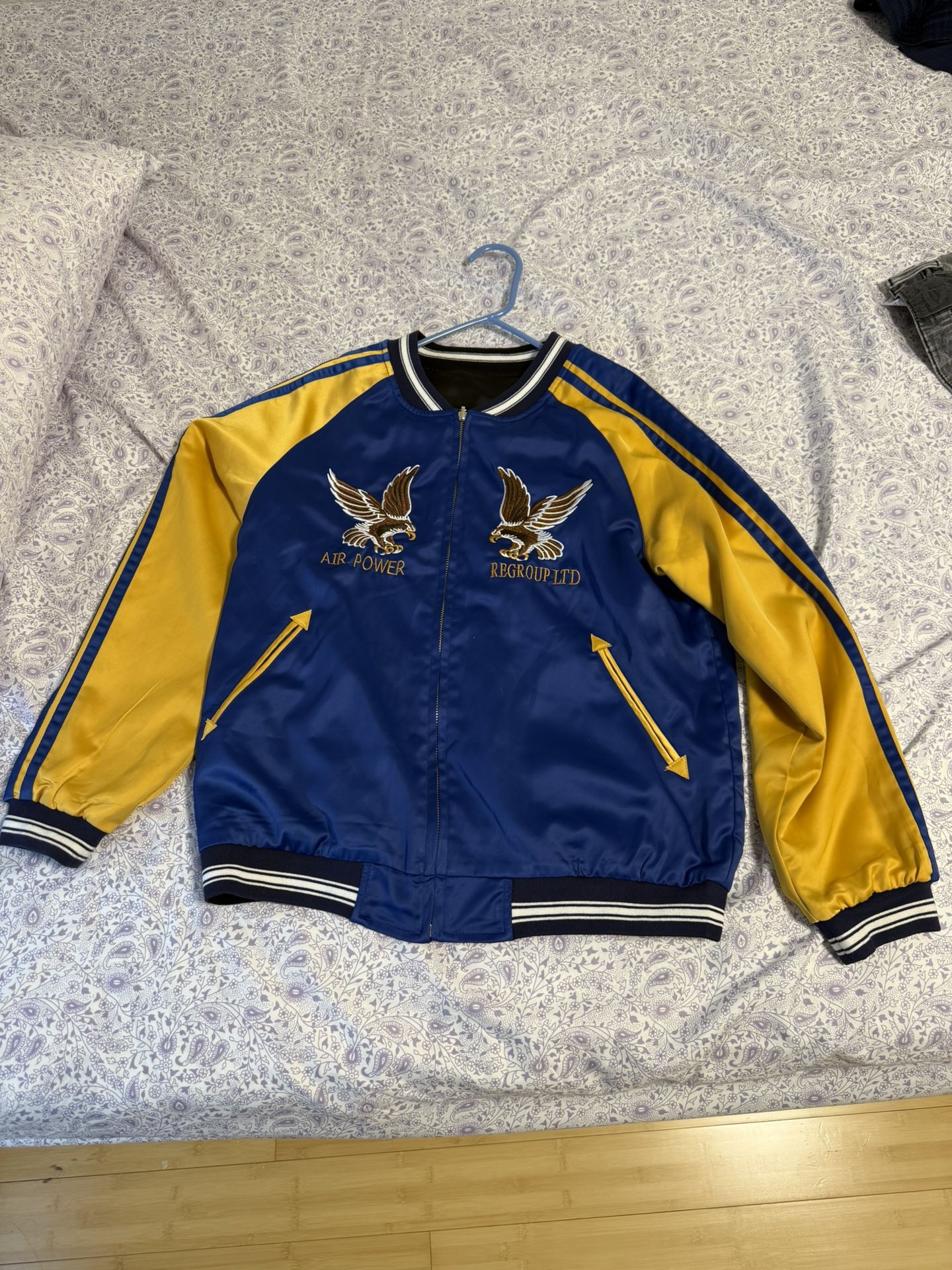 Bomber Jacket Reversible Size Large Unisex