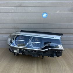 BMW 5 SERIES G30 M5 PRE LCI ORIGINAL RIGHT PASSENGER ADAPTIVE LED HEADLIGHT COMPLETE ASSEMBLY 2018-2021