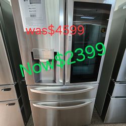 30 Cu.ft Instaview Door IN Door Refrigerator With Convert Drawer And  Craft Ice 