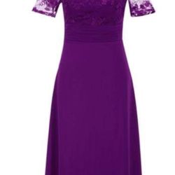 Purple Party evening dress size 8