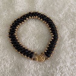 14k Gold Onyx Bracelet 