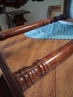 Victorian Revival Mahogany/Marble Plant Stand.