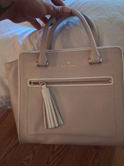 Kate Spade Cream Leather Satchel Handbag