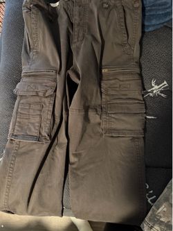 brown hollister pants