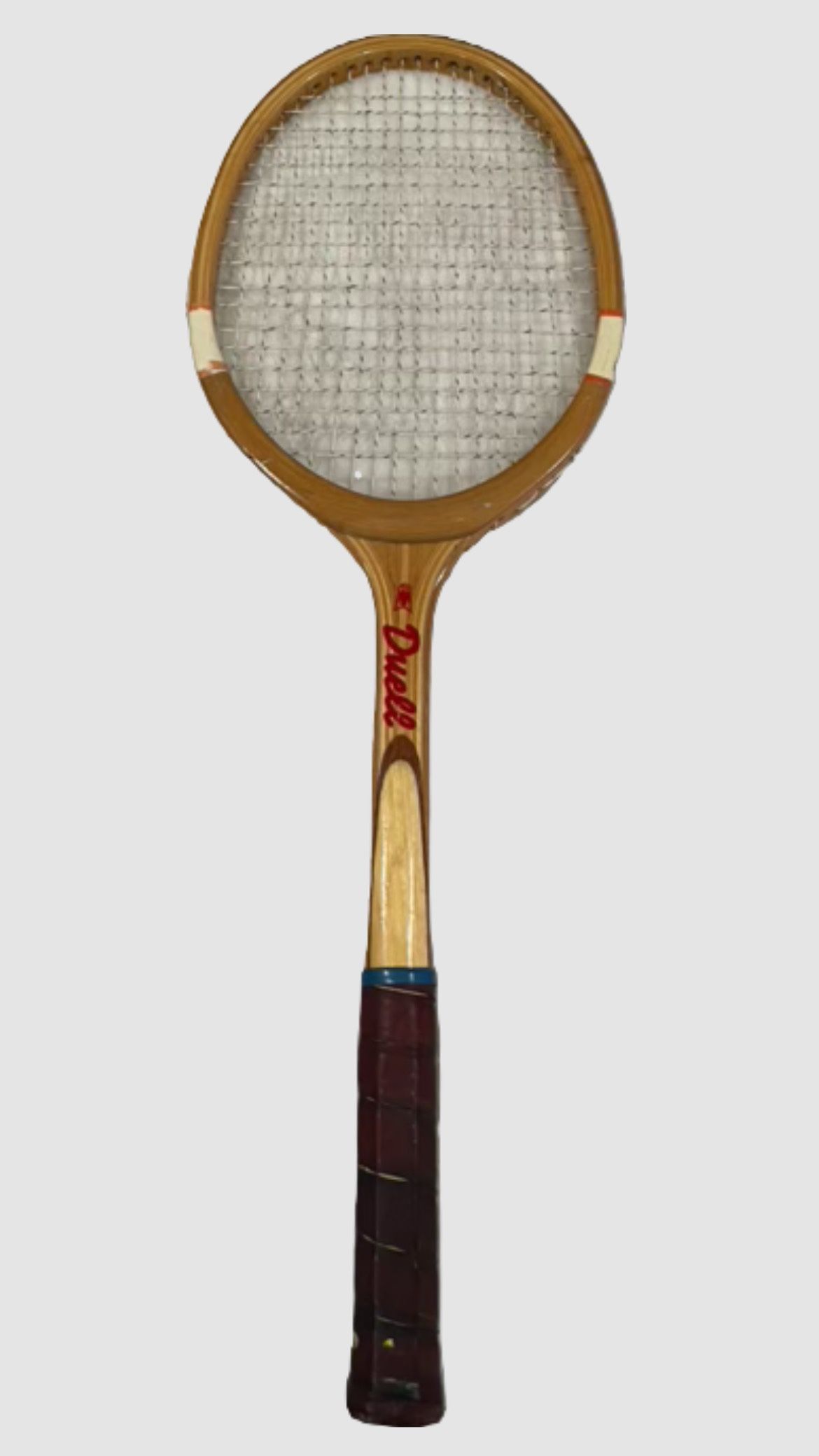 Vintage DUELL CCCP Wooden Tennis Racket - USSR 1980s Soviet Sports Collectible
