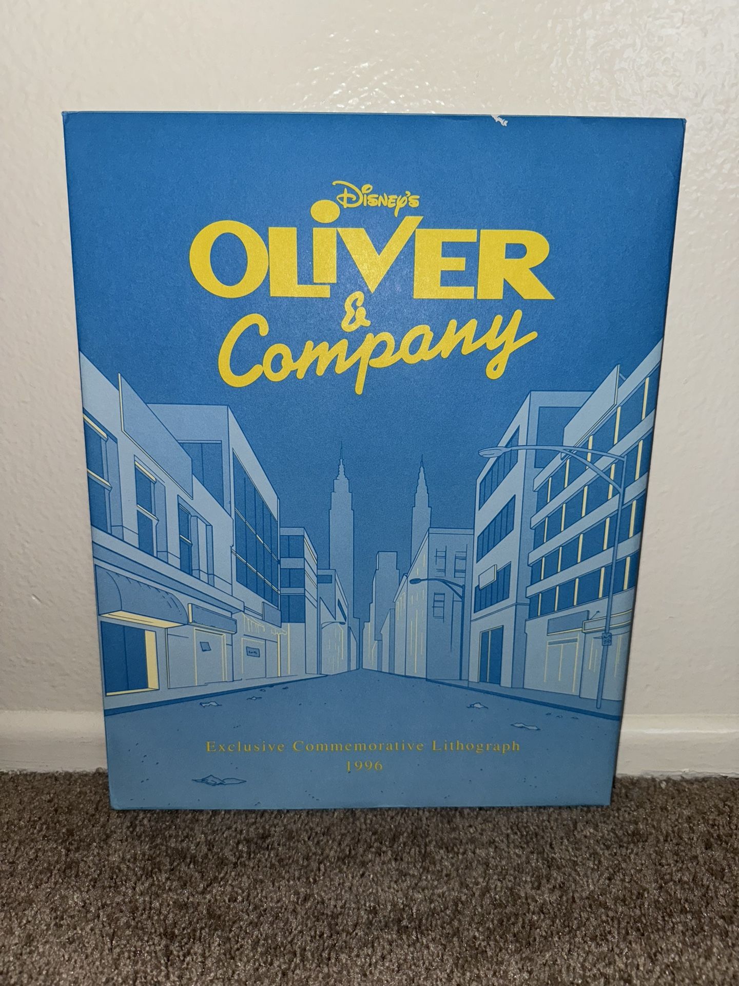 Oliver and Company Lithograph DISNEY ORIGINAL