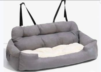 Large Dog Car Seat Under 100 lbs, Washable Dog Car Bed for 2 Medium Dogs