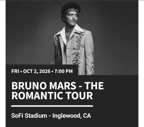 Bruno mars tickets