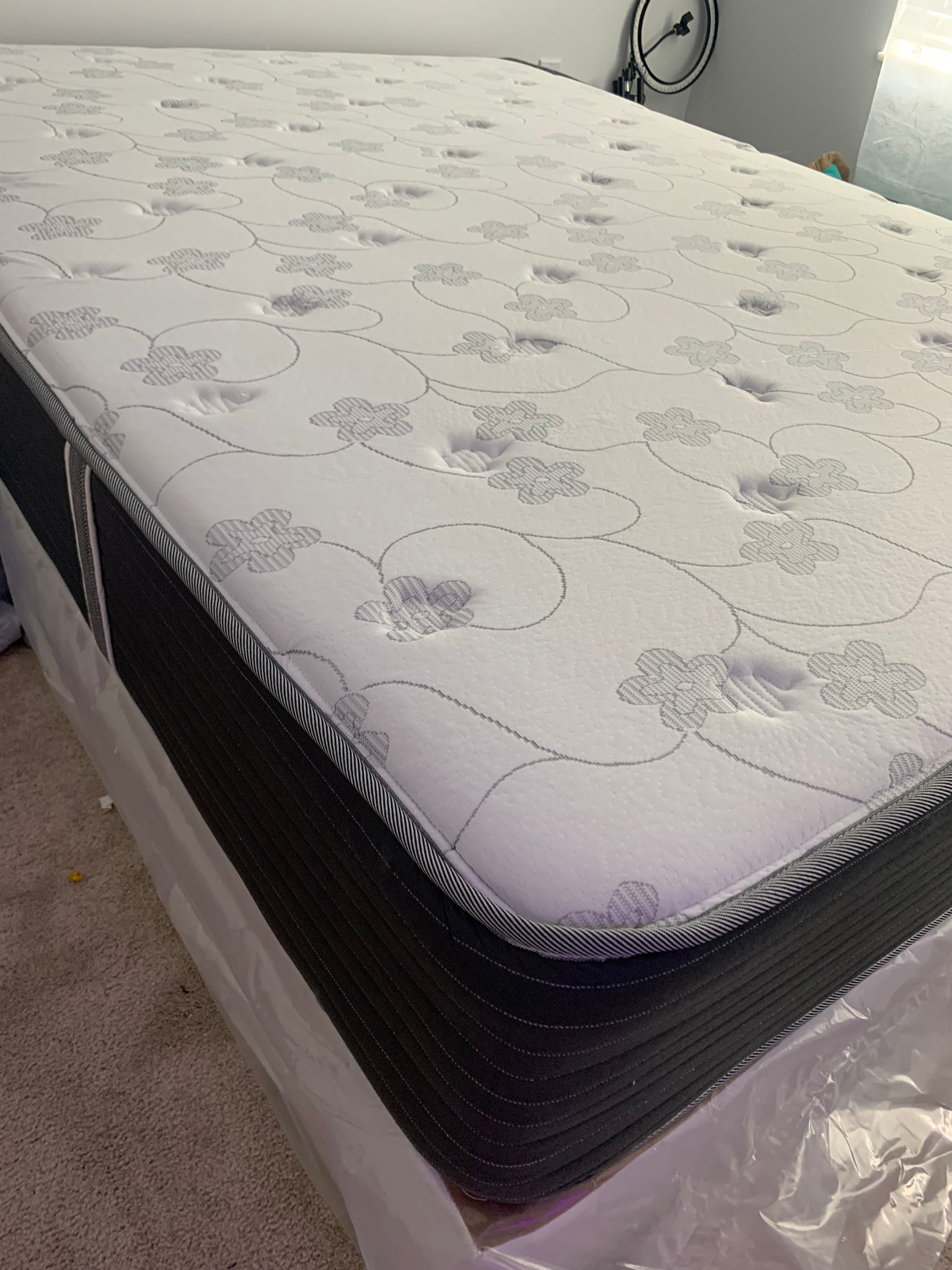 New Queen Mattress And Box Spring 2pc Bed Frame Is Not Included