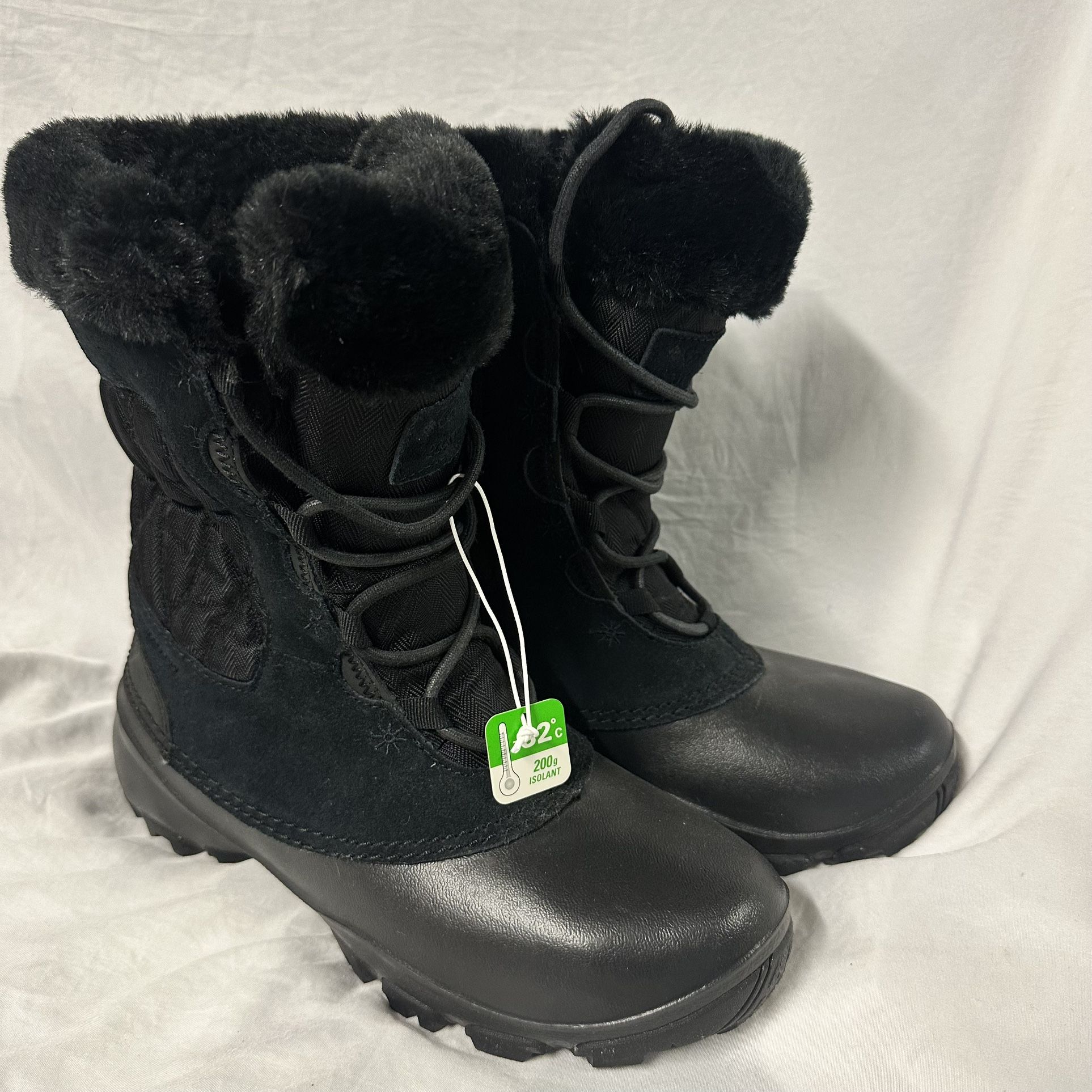 Columbia Sierra Summette IV Womens Winter Boot #1602-010 Size 7.5 Black