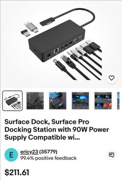 Microsoft Surface Dock New Down from $220.00