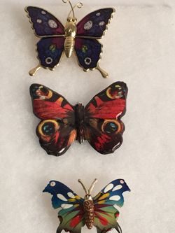 3 PRETTY BUTTERFLY LOT 😍😍😍 Vintage To Now