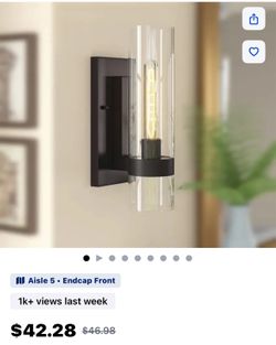 Light black wall Scone